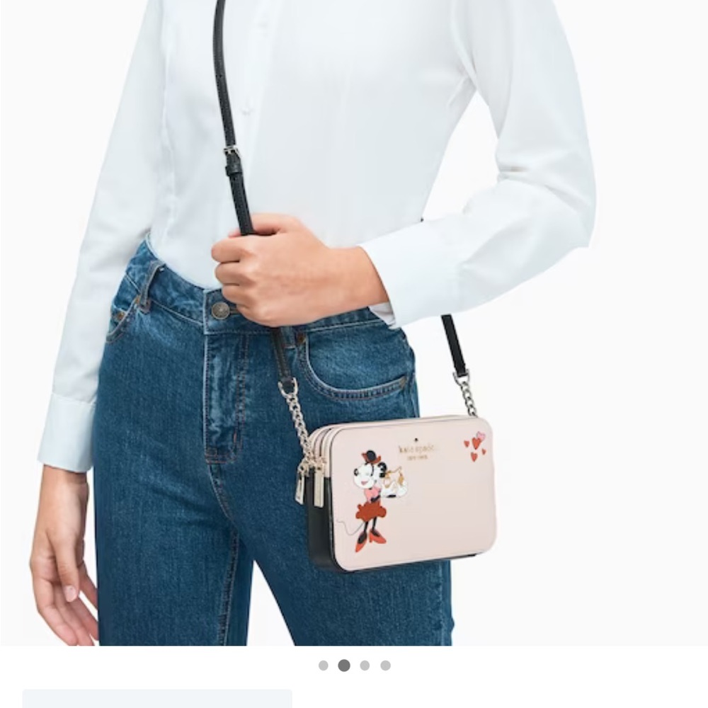 Disney X Kate Spade New York Minnie Mouse Double Zip Crossbody